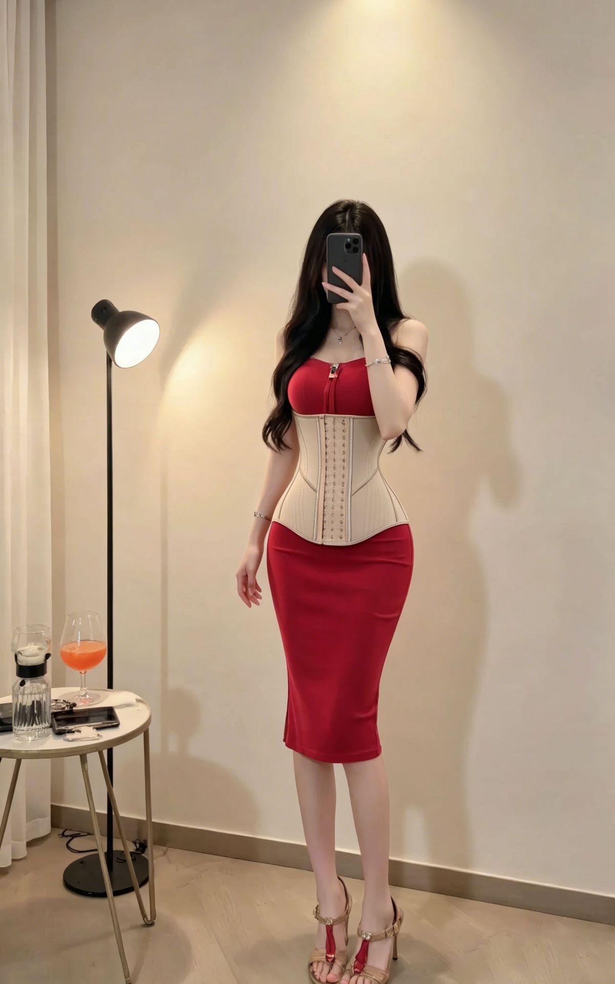 21 Steel Bones Waist Cincher Corset Belt - Women Breathable Underbust Shaper